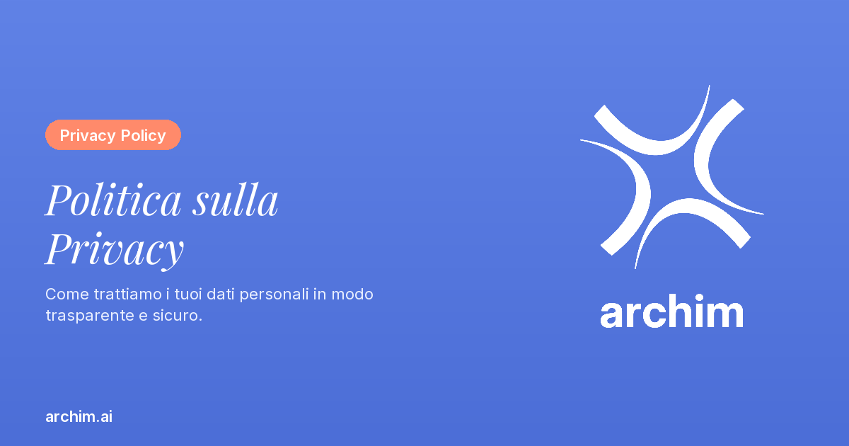 Privacy Policy – archim